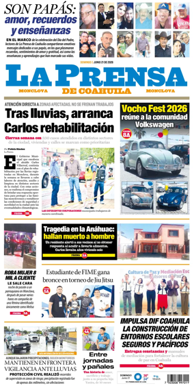 Cover of La Prensa de Coahuila