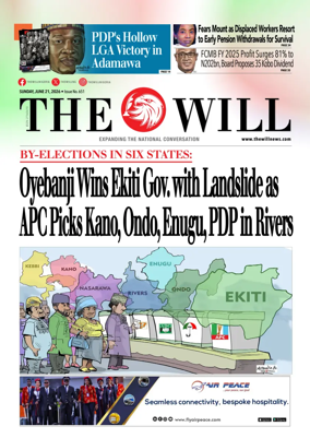 Cover of THEWILL NEWSPAPER