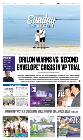 Cover of Philippine Daily Inquirer