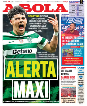 Cover of A BOLA (Portuguese)
