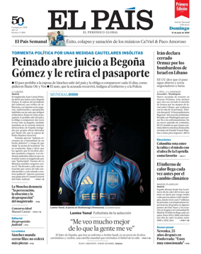 Cover of EL PAIS primera edicion