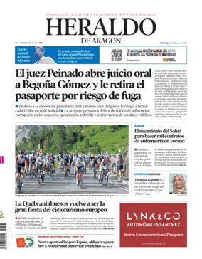 Cover of Heraldo de Aragon