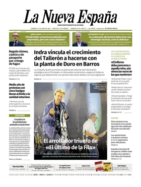 Cover of La Nueva Espana (Occidente)
