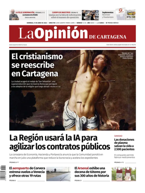 Cover of La Opinion de Murcia (Cartagena)
