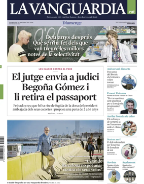 Cover of La Vanguardia (Catalonia - 1st edition)