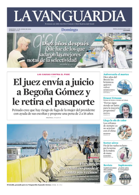 Cover of La Vanguardia