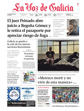 Cover of La Voz de Galicia (Barbanza)