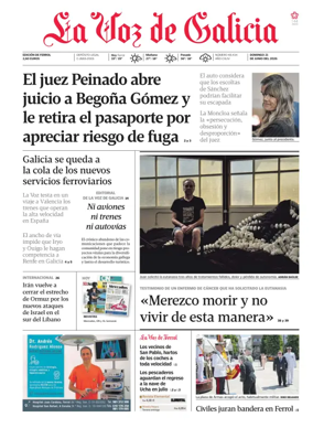 Cover of La Voz de Galicia (Ferrol)