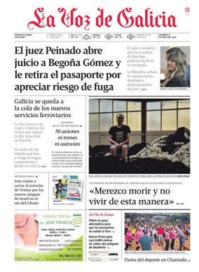 Cover of La Voz de Galicia (Monforte)