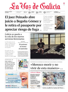 Cover of La Voz de Galicia (Viveiro)