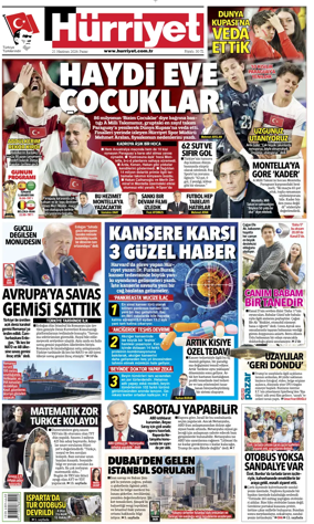 Cover of Hurriyet