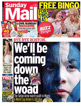 Cover of Sunday Mail (UK)
