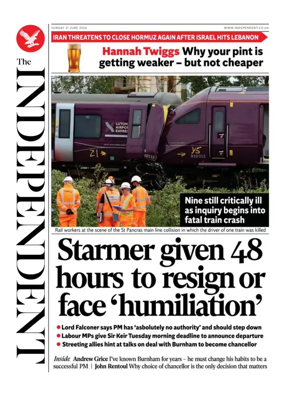 Cover of The Independent
