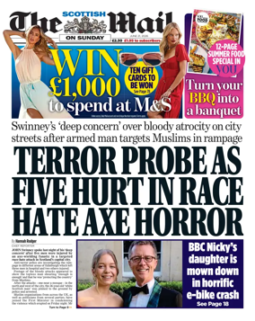 Cover of The Scottish Mail on Sunday