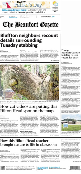 Cover of Beaufort Gazette (Sunday)
