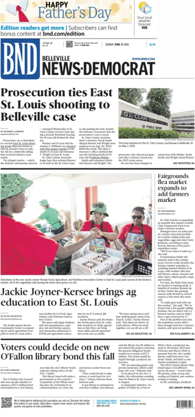 Cover of Belleville News-Democrat (Sunday)