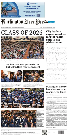 Cover of Burlington Free Press