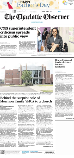 Cover of The Charlotte Observer (Sunday)