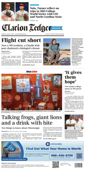 Cover of Clarion Ledger
