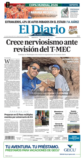 Cover of El Diario de El Paso