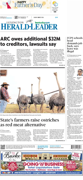Cover of Lexington Herald-Leader (Sunday)
