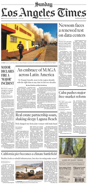 Cover of Los Angeles Times (Sunday)
