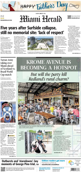 Cover of Miami Herald (Sunday)