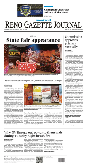 Cover of Reno Gazette Journal