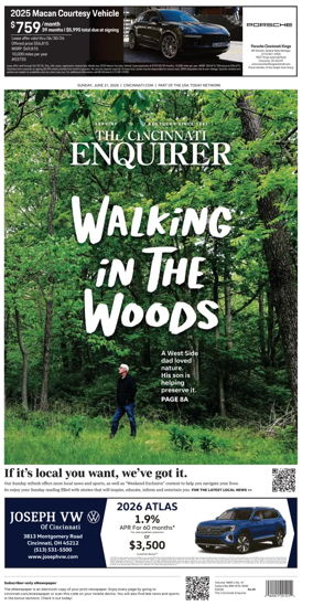Cover of The Cincinnati Enquirer