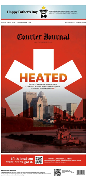 Cover of The Courier-Journal (Louisville)