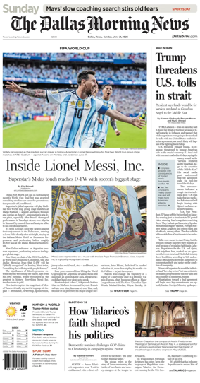 Cover of The Dallas Morning News