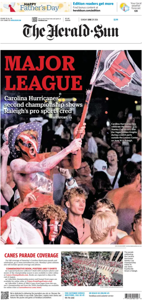 Cover of The Herald Sun (Sunday)