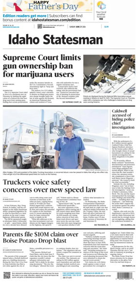 Cover of The Idaho Statesman (Sunday)