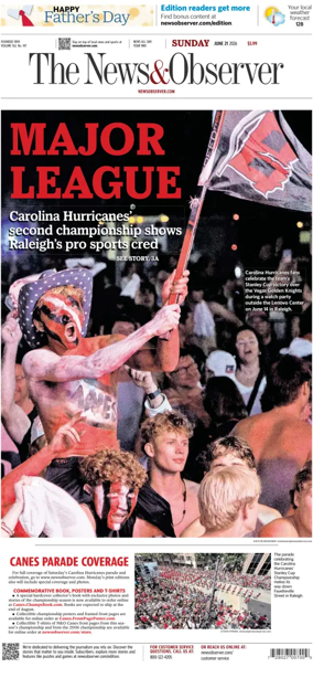 Cover of The News & Observer (Sunday)