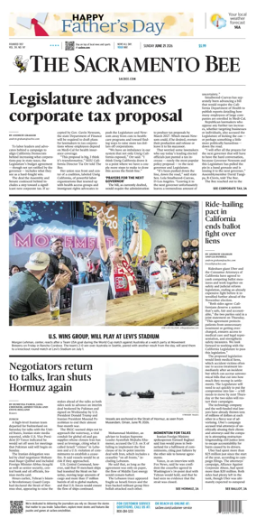 Cover of The Sacramento Bee (Sunday)