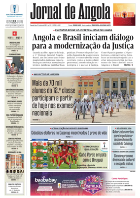 Cover of Jornal de Angola