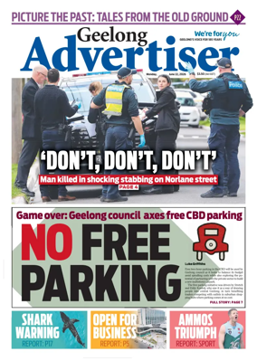 Cover of Geelong Advertiser