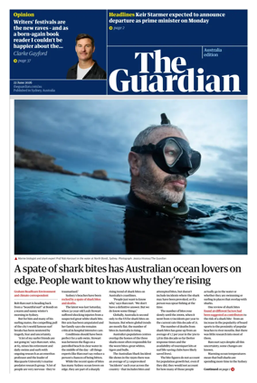 Cover of The Guardian Australia
