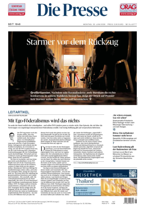 Cover of Die Presse