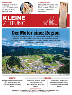Cover of Kleine Zeitung Kaernten
