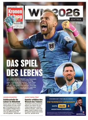 Cover of Kronen Zeitung