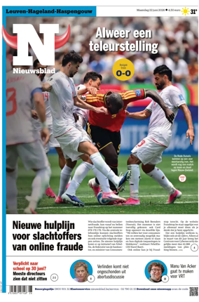 Cover of Het Nieuwsblad