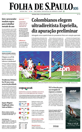 Cover of Folha de S.Paulo