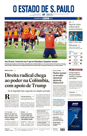 Cover of O Estado de S. Paulo