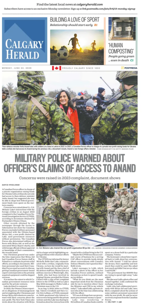 Cover of Calgary Herald