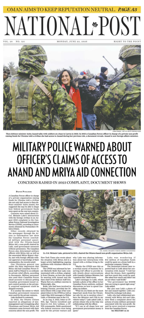 Cover of National Post - (Latest Edition)