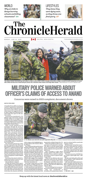 Cover of The Chronicle Herald (Provincial)