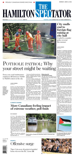 Cover of The Hamilton Spectator