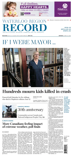 Cover of Waterloo Region Record