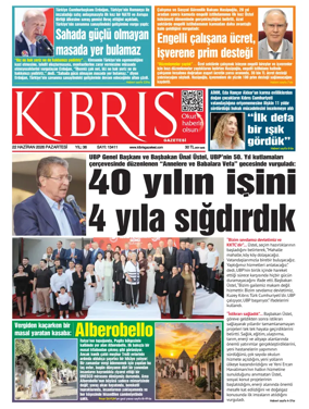 Cover of Kibris Gazetesi